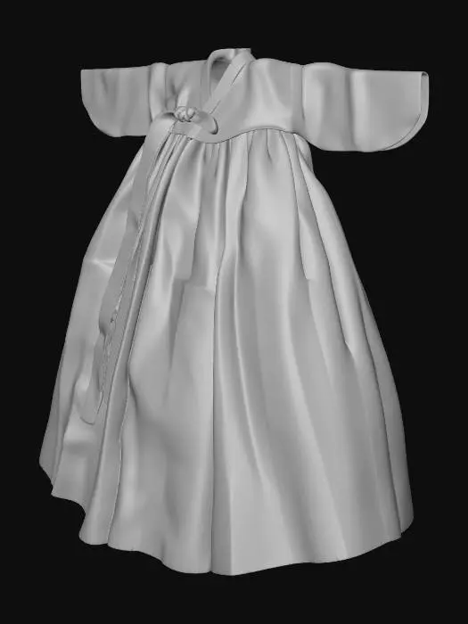 3D model for Blue Hanbok
