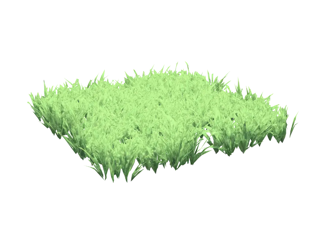 Emerald Grass Patch - Ground-3D-Modell, KI-generiert