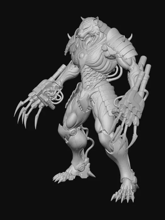 3D model for Neon Tiger Colossus