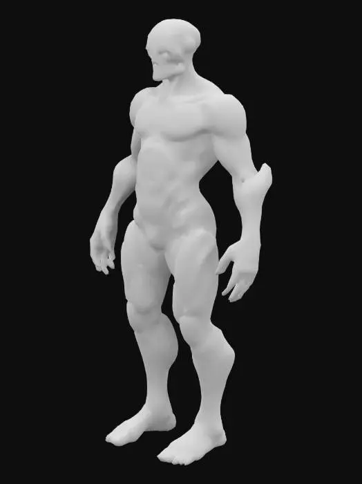 3D model for cybernetic, biological, LIFEFORM,