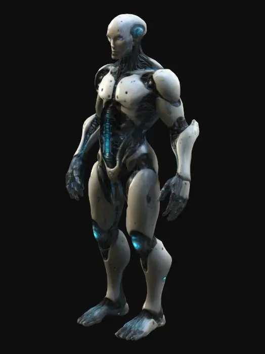 3D model for cybernetic, biological, LIFEFORM,