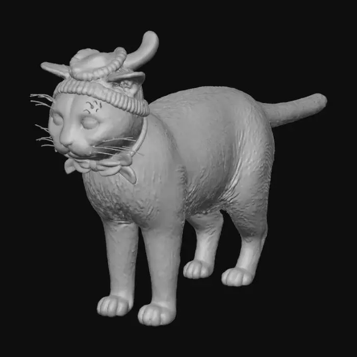 3D model for Cat in a Bunny Hat