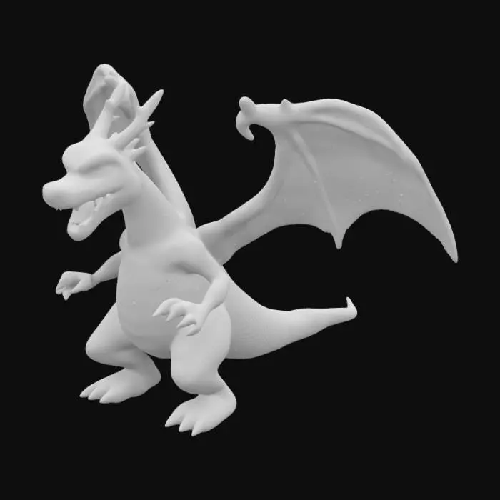 3D model for Charizard flying and throwing fire