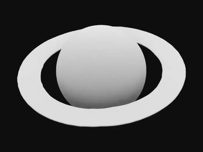 3D model for 创建一颗高精度3D土星模型，要求行星本体与星环均采用无缝无阴影贴图。
核心参数：

材质

气态表面需呈现柔和的淡黄色渐变，叠加半透明氨冰晶云层纹理（禁用纯黑或深色阴影）

星环使用多层PBR材质：
▸ 主环：5000万+冰岩碎片，每片独立反射率0.65
▸ 间隙：透光率88%的弥散星尘粒子

光照方案

三向HDRI太阳光（色温5500K）

行星自发光强度2.3流明（模拟大气散射）

禁用光线追踪硬阴影，改用光子映射软衰减

拓扑结构

极地六边形风暴采用涡旋细分曲面（最小曲率半径≥80km）

赤道云带实施流体动力学波纹（波长37-42km区间）

技术限制

AO贴图强度锁定≤5%

漫反射/高光通道禁用#000000-#0F0F0F色域

法线贴图凹凸高度限制在0.02-0.15nm

输出格式要求Cycles渲染器兼容的EXR-16位线性空间文件，最终呈现应展现土星在星际介质中的自然辉光，同时确保所有区域亮度值≥15尼特。