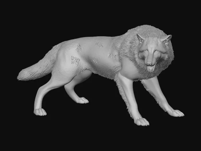 3D model for Wolf of the North