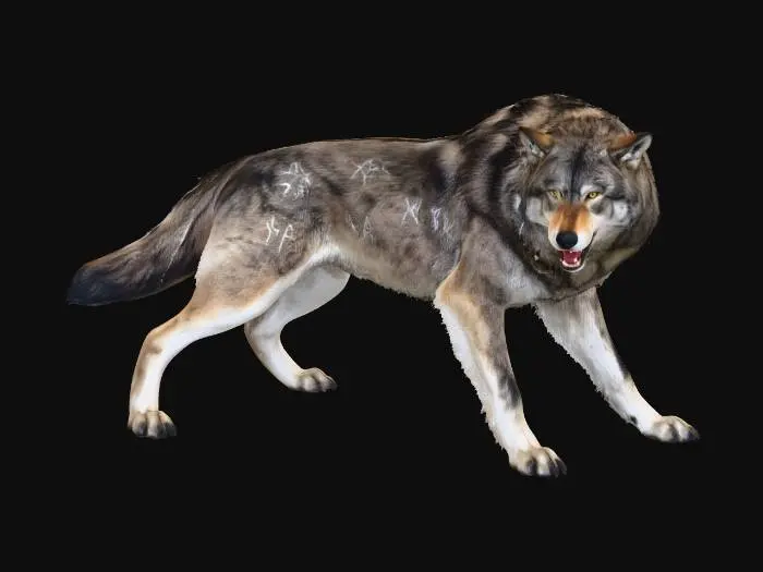 3D model for Wolf of the North