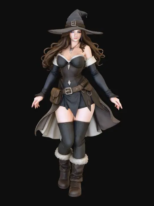 3D model for Enchantress in Brown