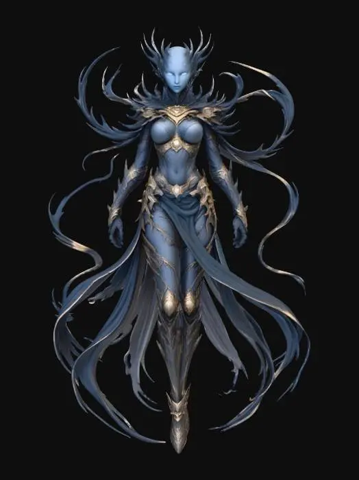 3D model for female black elegance