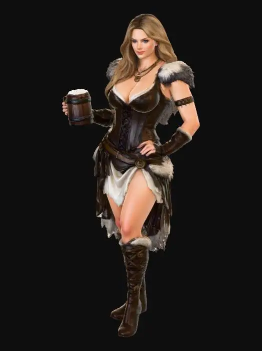 3D model for Viking Ale Maiden