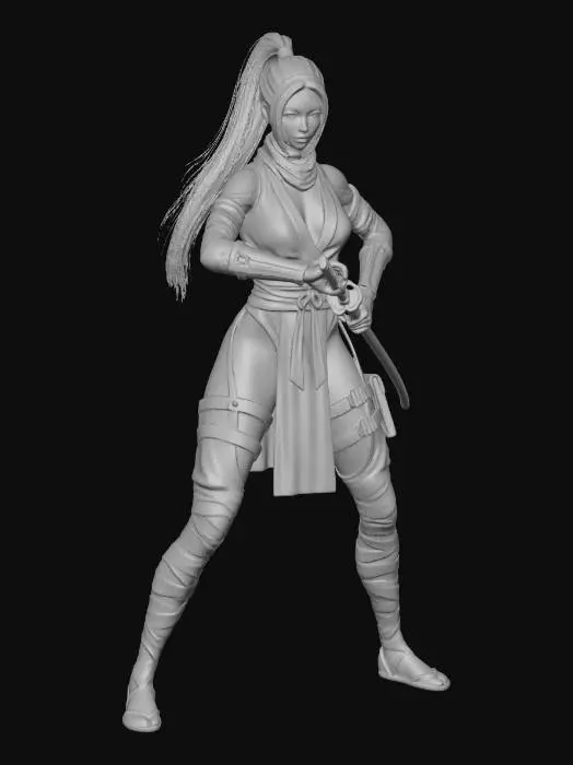 3D model for Warrior Stance