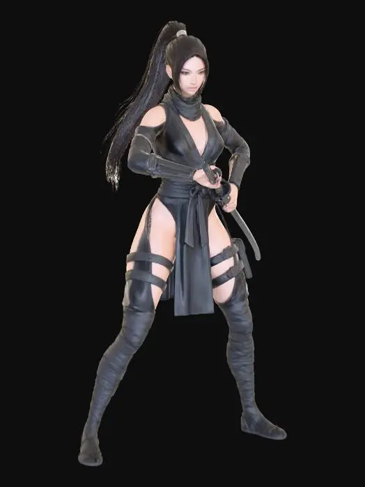 3D model for Warrior Stance