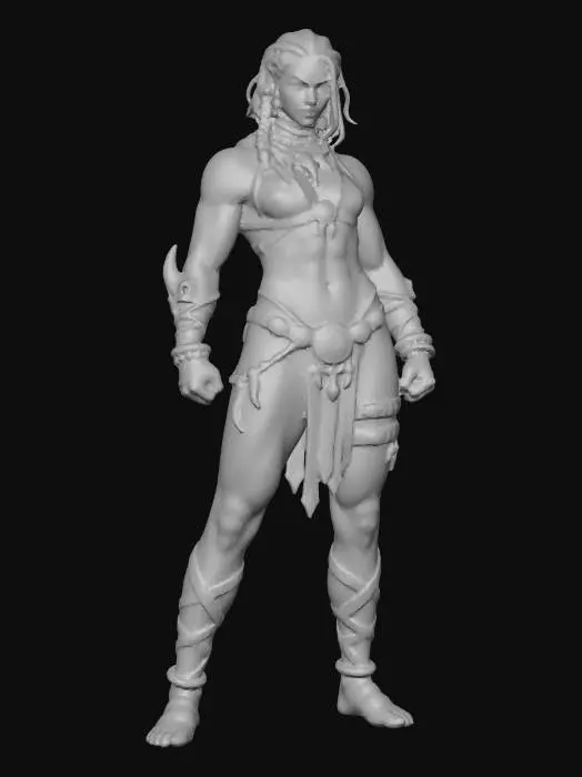 3D model for Warrior of the Volcano