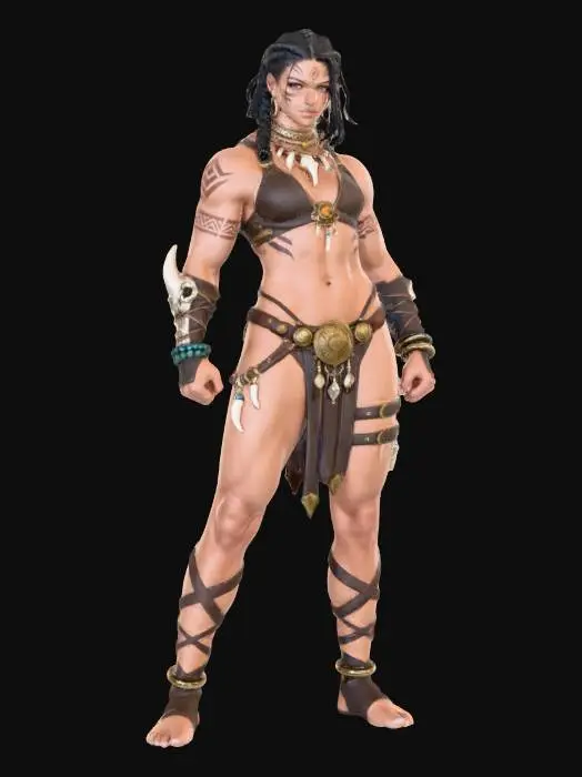 3D model for Warrior of the Volcano