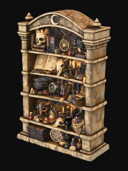 3D model for Grimoire Cabinet