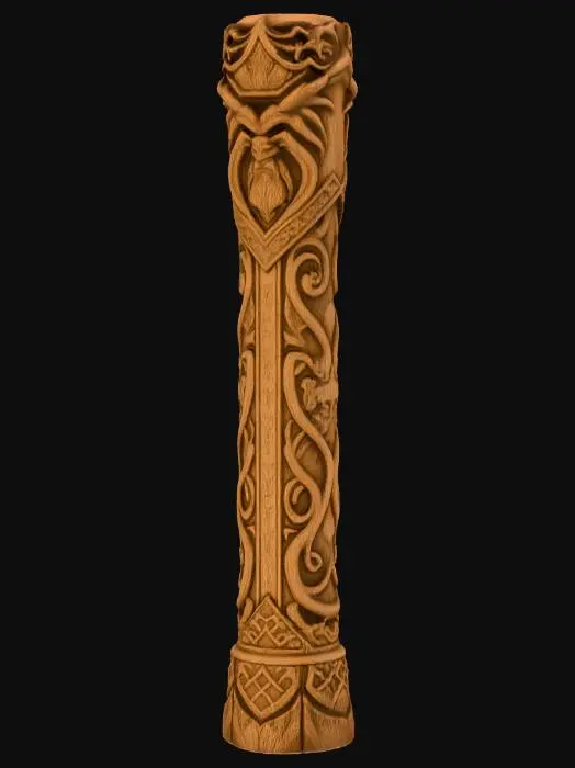 3D model for Crowned Runic Pillar
