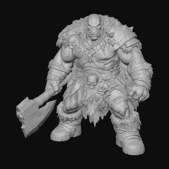 3D model for Orc Warrior Chief