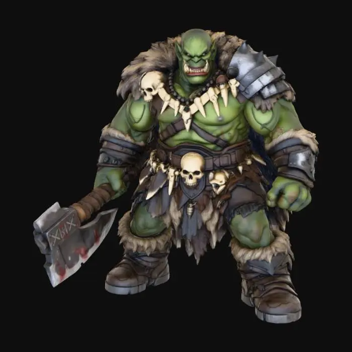 3D model for Orc Warrior Chief