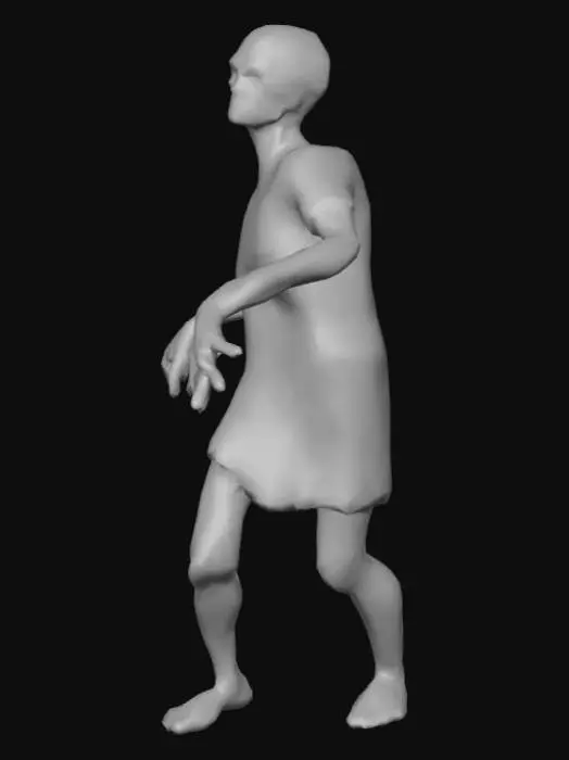 3D model for Female Zombie