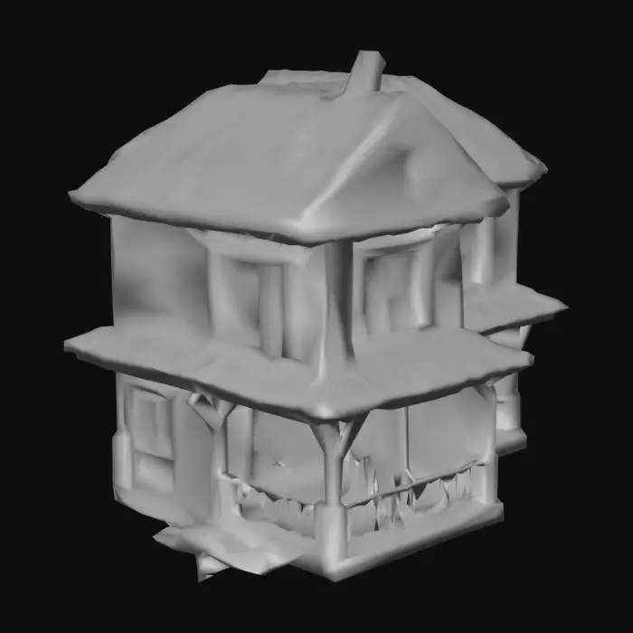 3D model for Please make me a realistic two story country house.