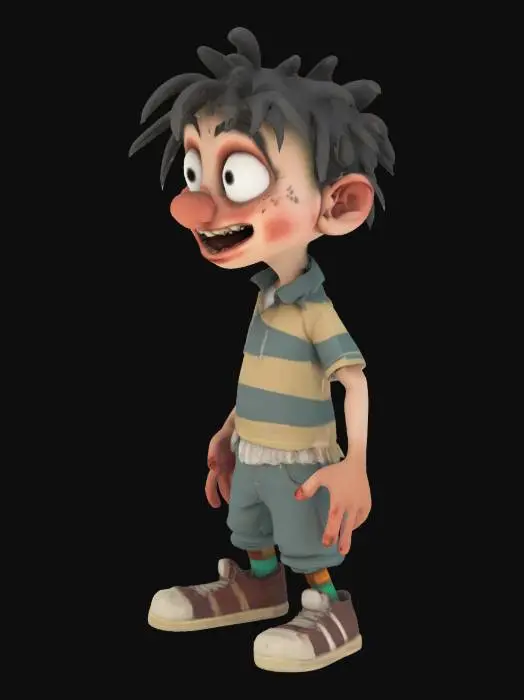 3D model for I want a cartoon style character for my horror game