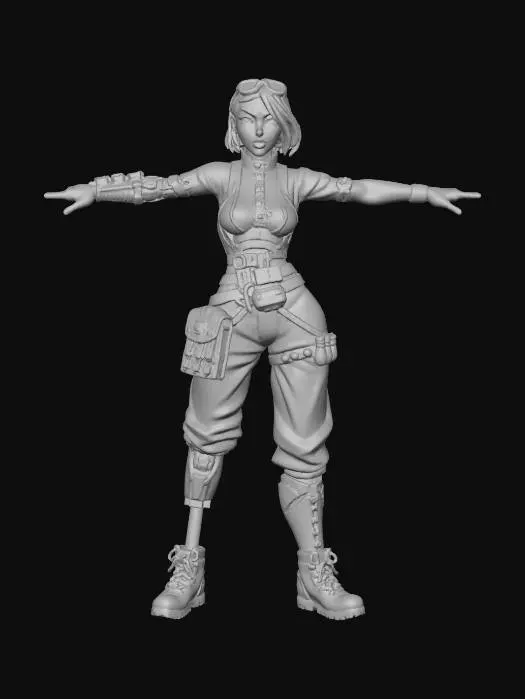 3D model for Steampunk Adventurer