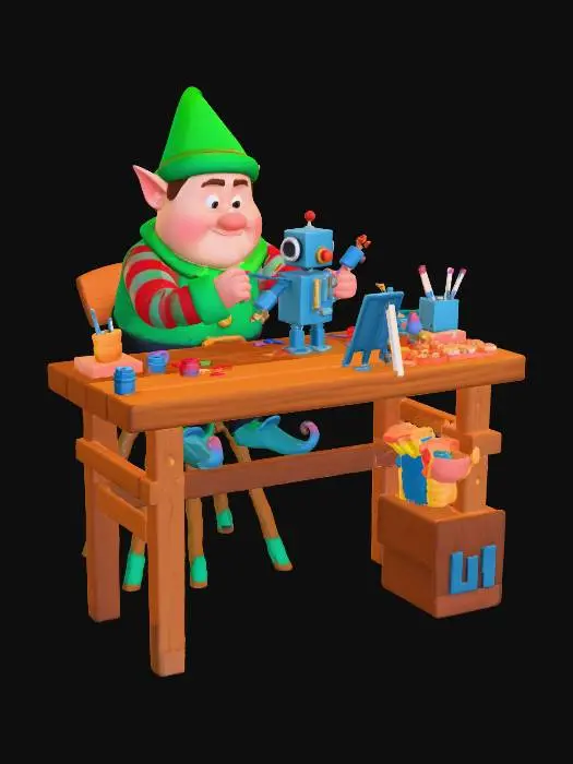 3D model for Santa's Workshop Helper