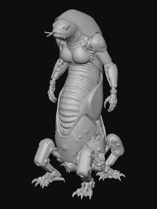 3D model for Cyber Molebot