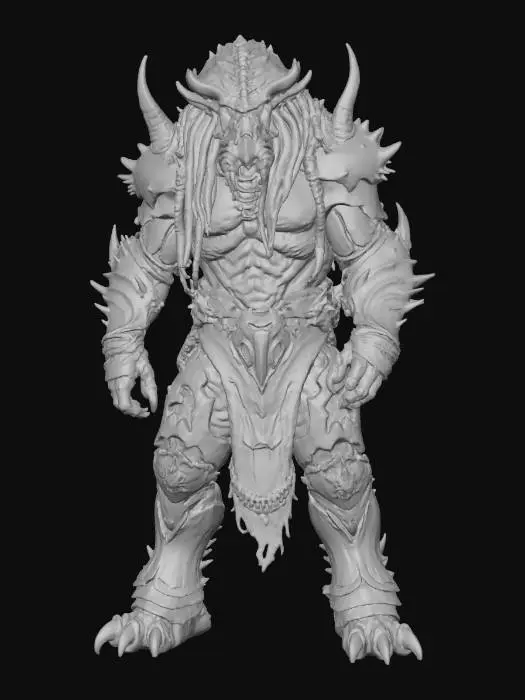 3D model for Barbarian Beast on the Shore