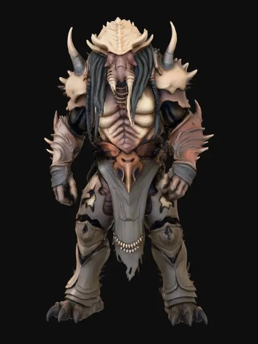 3D model for Barbarian Beast on the Shore