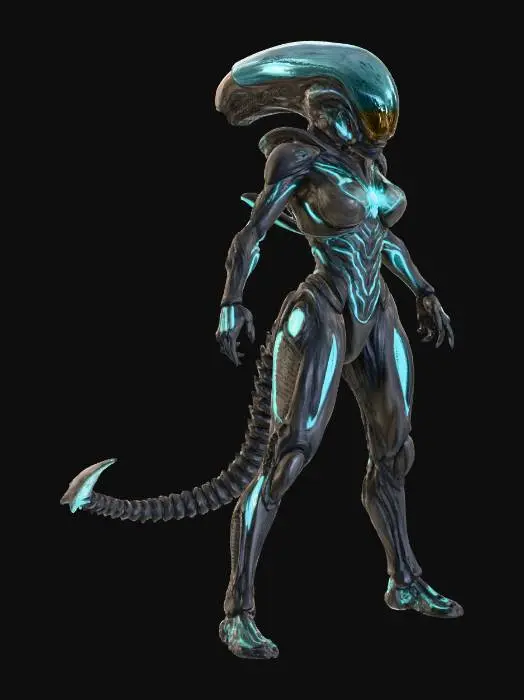 3D model for Alien Warrior in the Desert