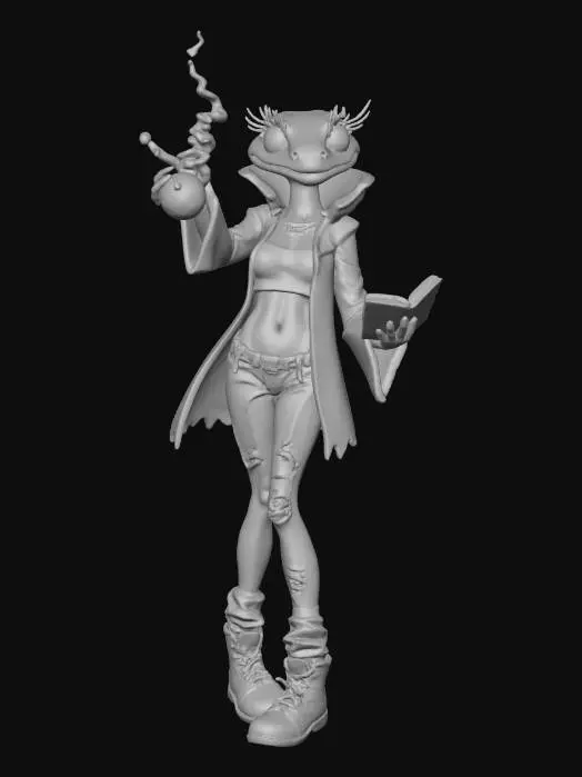 3D model for Alchemist Lizardress