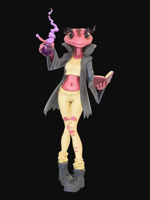 3D model for Alchemist Lizardress