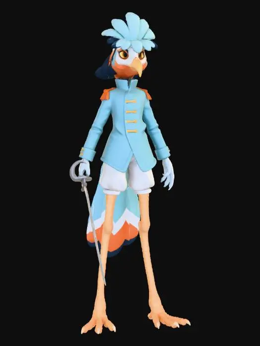 3D model for Bird Commander