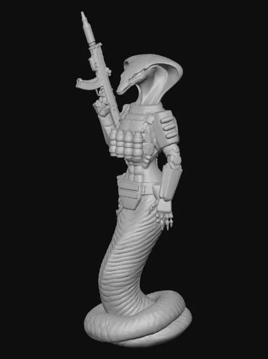 3D model for Warrior Serpent