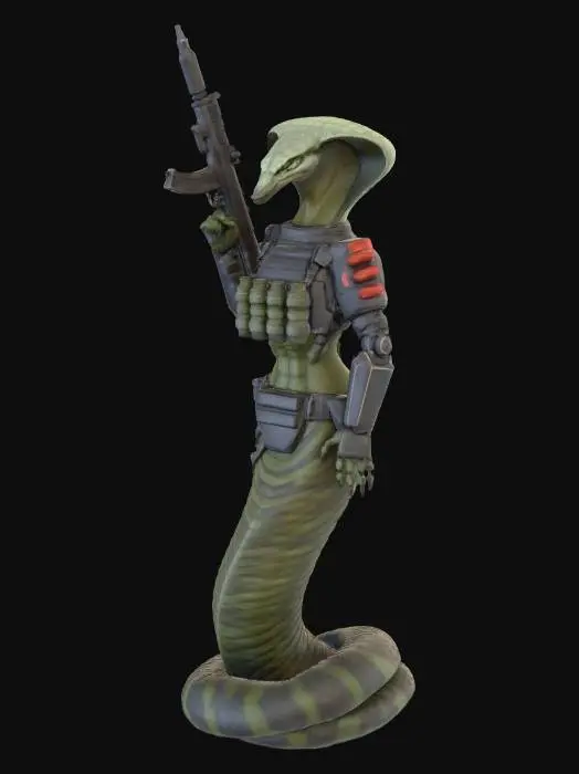 3D model for Warrior Serpent