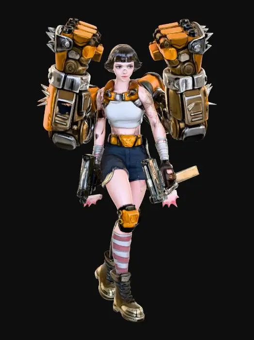 3D model for Mech Gauntlet Adventurer