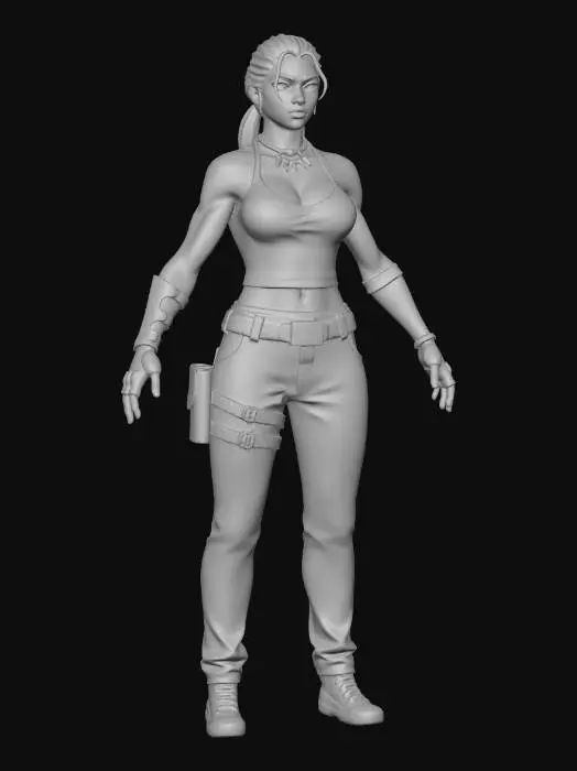 3D model for Camouflage Warrior