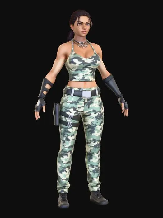 3D model for Camouflage Warrior