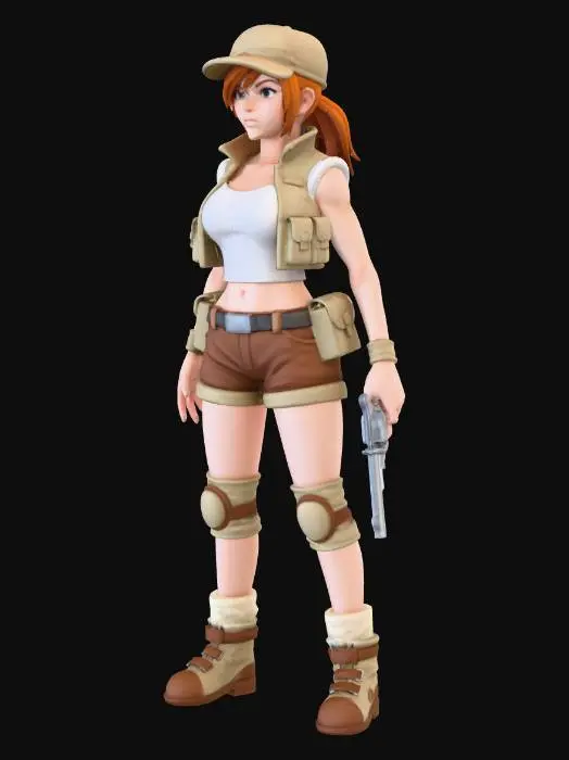 3D model for Explorer's Stance