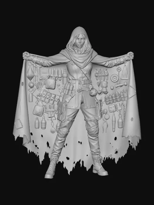 3D model for Survivalist's Cloak