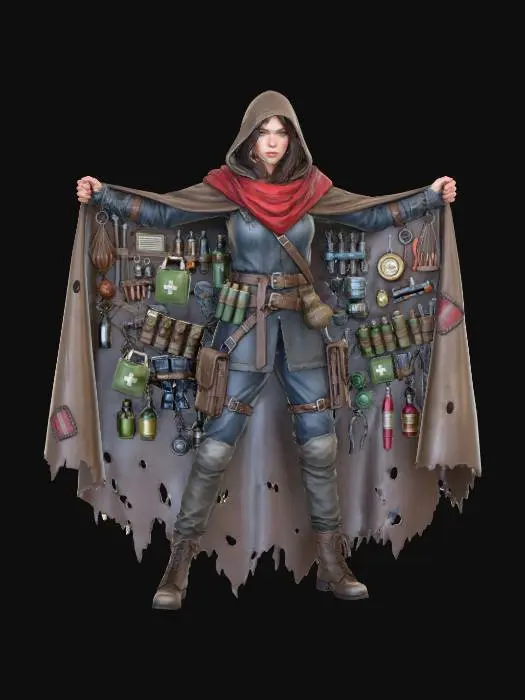 3D model for Survivalist's Cloak