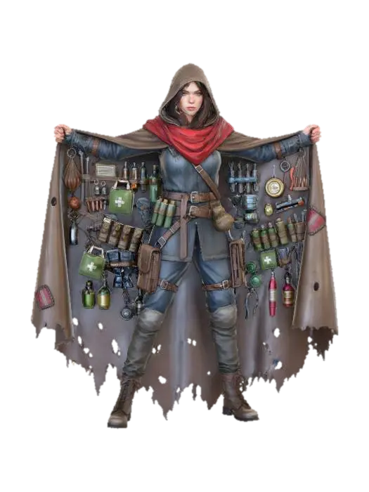 Survivalist's Cloak par MercenaryFun — réalisé avec le générateur 3D IA Meshy, téléchargement gratuit FBX OBJ GLB STL