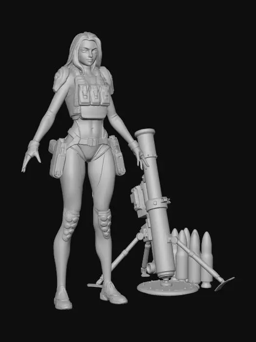 3D model for Artillery Specialist