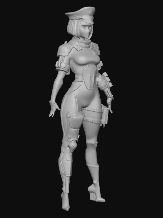 3D model for Cybernetic Officer