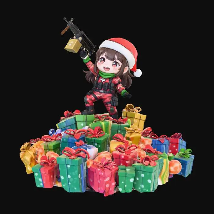 3D model for Santa's Festive Defender