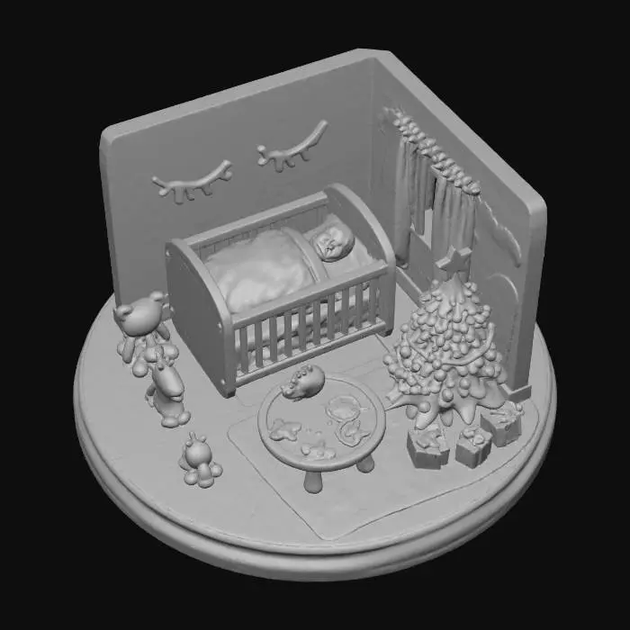3D model for Christmas Dreamland Nursery