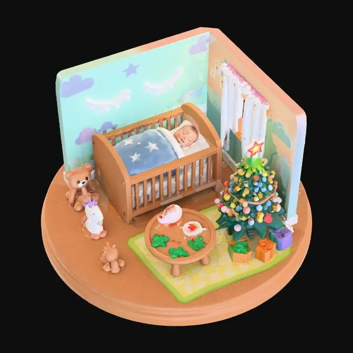 3D model for Christmas Dreamland Nursery