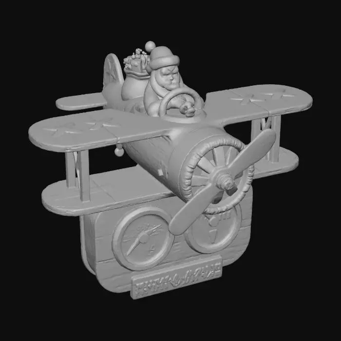 3D model for Santa's Sleighplane