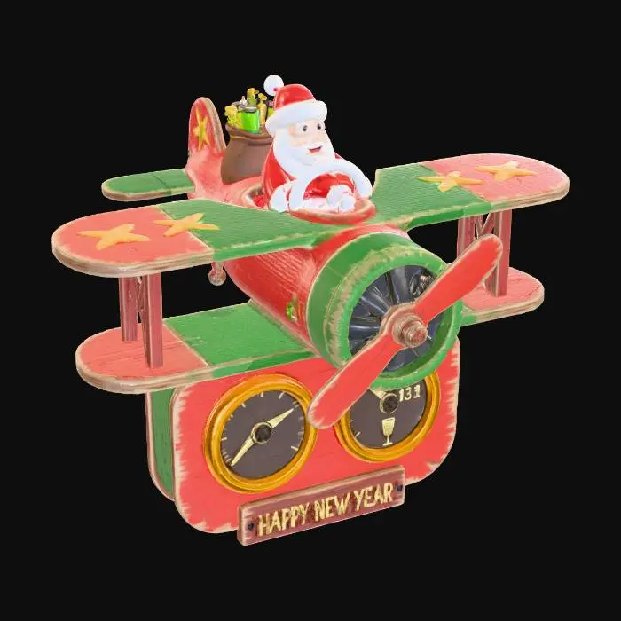 3D model for Santa's Sleighplane