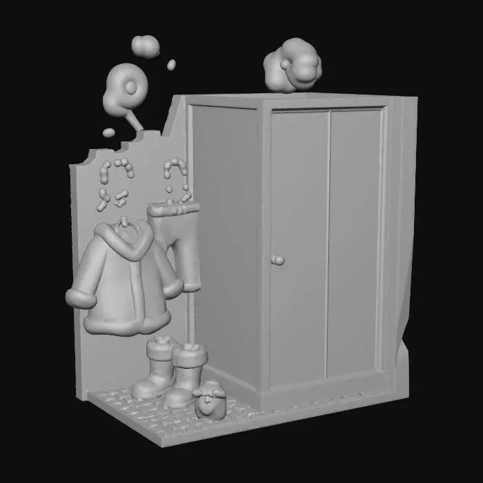 3D model for Santa's Shower Retreat